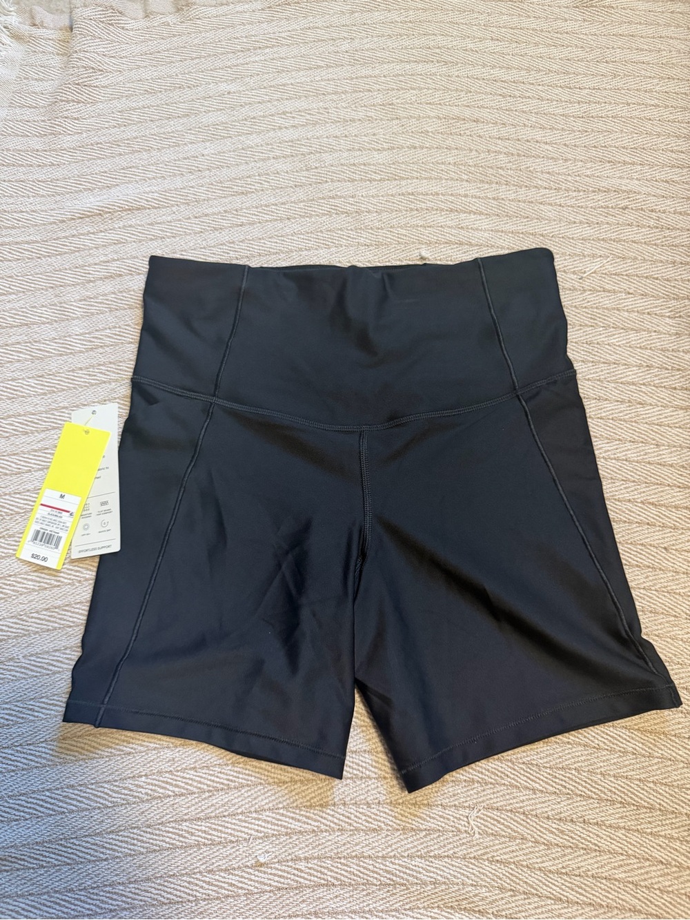 Athleta Black Mid-Rise Bike Shorts